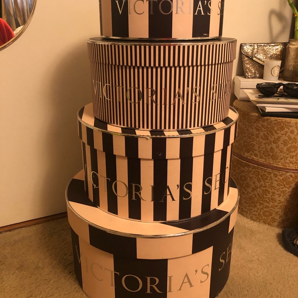 Vintage Victoria’s Secret hat boxes